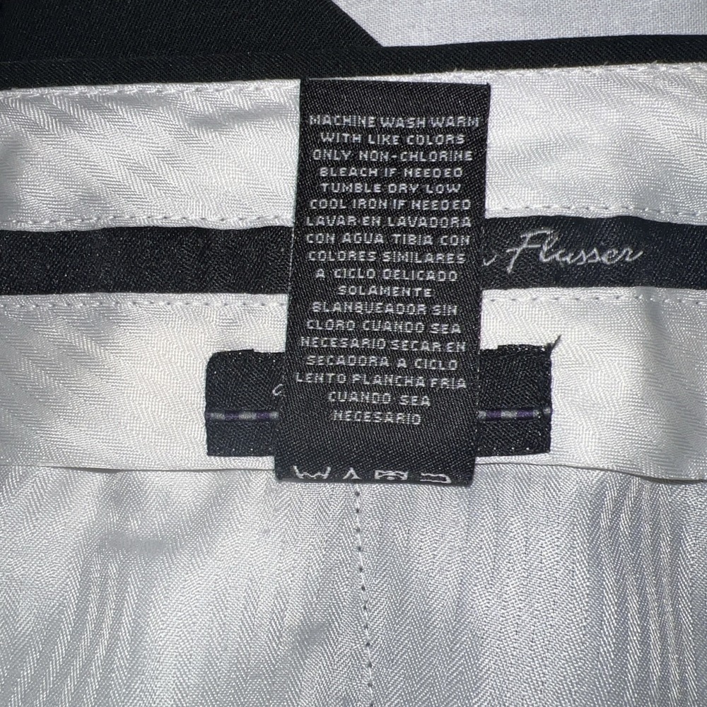 Alan Flusser Golf Men Pleated Dress Shorts Sz 40 Black Lightweight Poly Classic - Picture 11 of 11